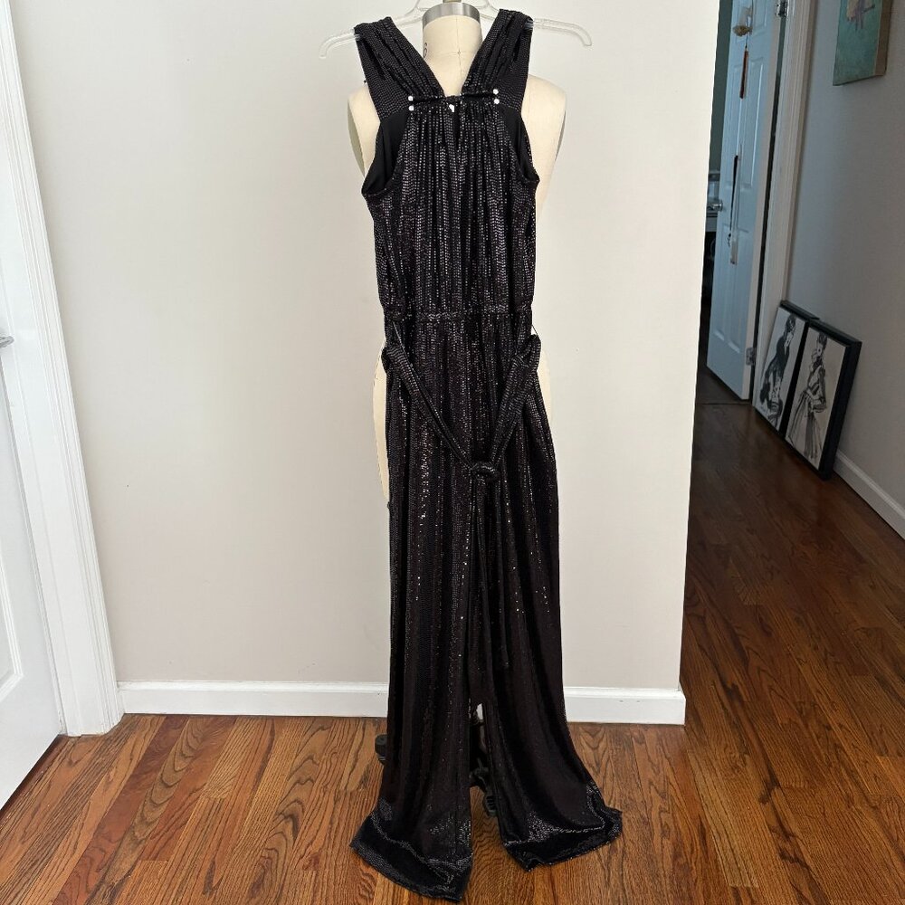MICHAEL Michael Kors Sequin Jumpsuit with Belt Party Glam Chic NWT
